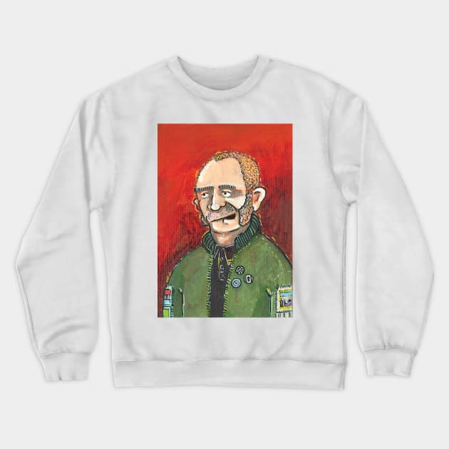 Retro Scooter, Classic Scooter, Scooterist, Scootering, Scooter Rider, Mod Art Crewneck Sweatshirt by Scooter Portraits